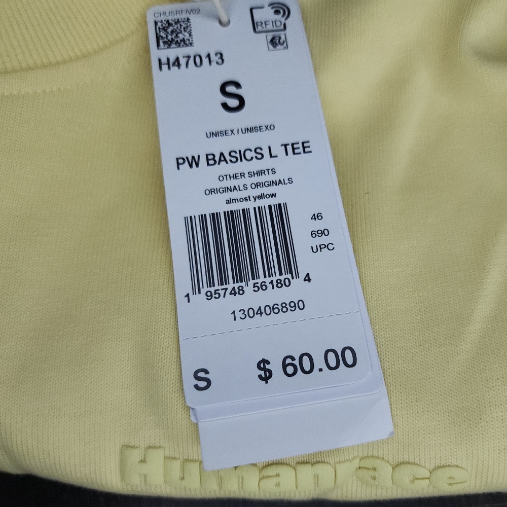 NWT Adidas Pharrell Williams Humanrace Basics Tee, Mens Small - Picture 2 of 2